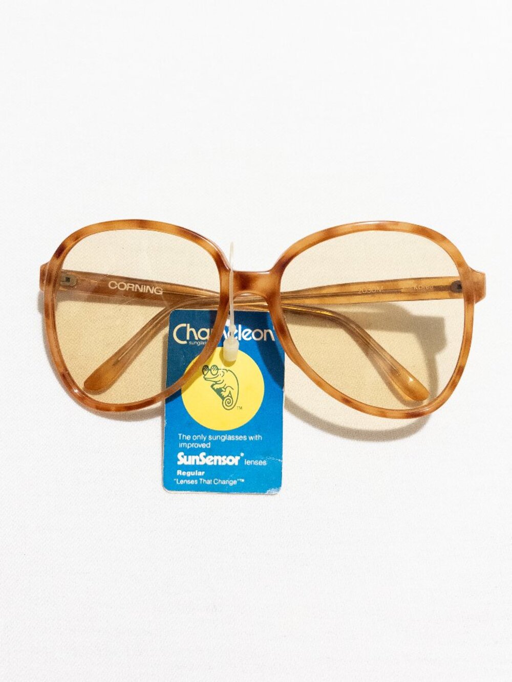 Vintage 1970's - 1980's Amber Oversized Sunglasses